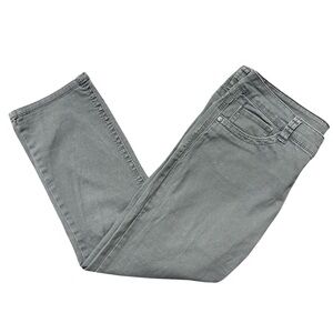 Supplies size 10 women’s skinny jeans, green/gray in color